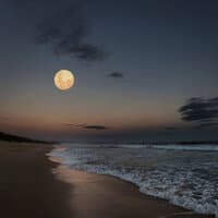 Moon Beach Nature for Meditation