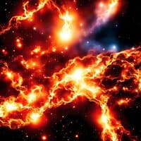 Galaxy in Flames