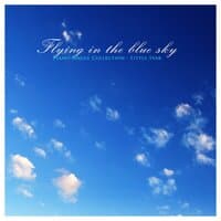 Flying in the blue sky