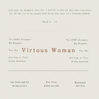 Virtous Woman