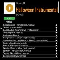 Halloween Instrumentals Songs