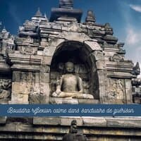 Bouddha réflexion calme dans sanctuaire de guérison