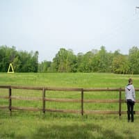 Alone in His Meadow Garden