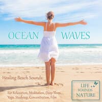 Ocean Waves - Healing Beach Sounds For Relaxation, Meditation, Deep Sleep, Studying, Concentration, Film