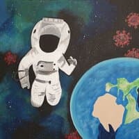 Wie ein Astronaut