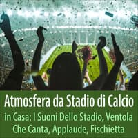 Atmosfera da stadio di calcio in casa: I suoni dello stadio, ventola che canta, applaude, fischietta