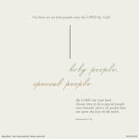 Holy People, Special People