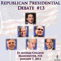 Republican Presidential Debate #13 - St. Anselm College, Manchester NH (January 7, 2012)