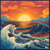 Sunset Waves